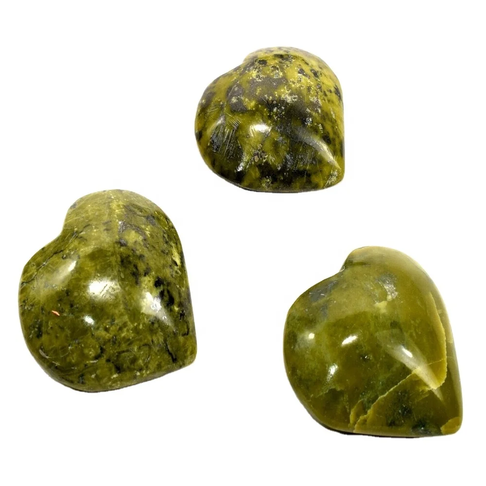 
Premium quality Beautiful Sweet Green Serpentine Puffy Heart Buy From Orgone Export 