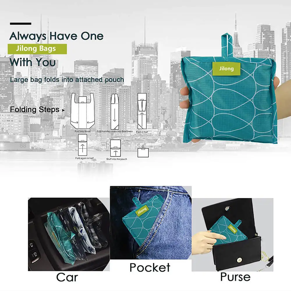 New Arrival Competitive Price Wholesale from China Custom Logo Printed Vest Bag Nylon Ripstop Grocery Bag Shopping Bag