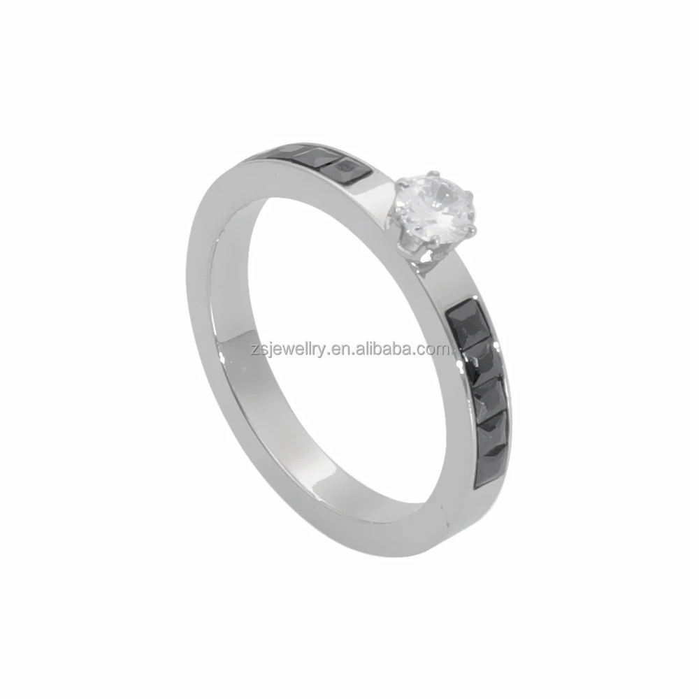 Clover Design Stainless Steel Jh Women Girl Fashion Custom Zircon Flower Diamond Gold Plated Ring