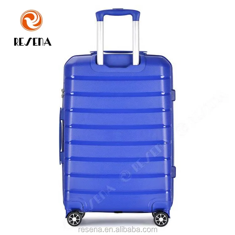 Trolley 360 degree travel suitcase sets pp hard shell luggage cart bag 20 24 28inch PP trolley luggage