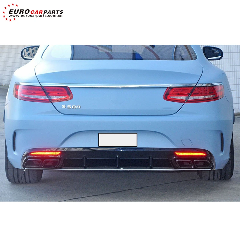 S-class W217 coupe S63 S65 Комплект кузова подходит для детали корпуса из пластика передний бампер боковые юбки задний диффузор