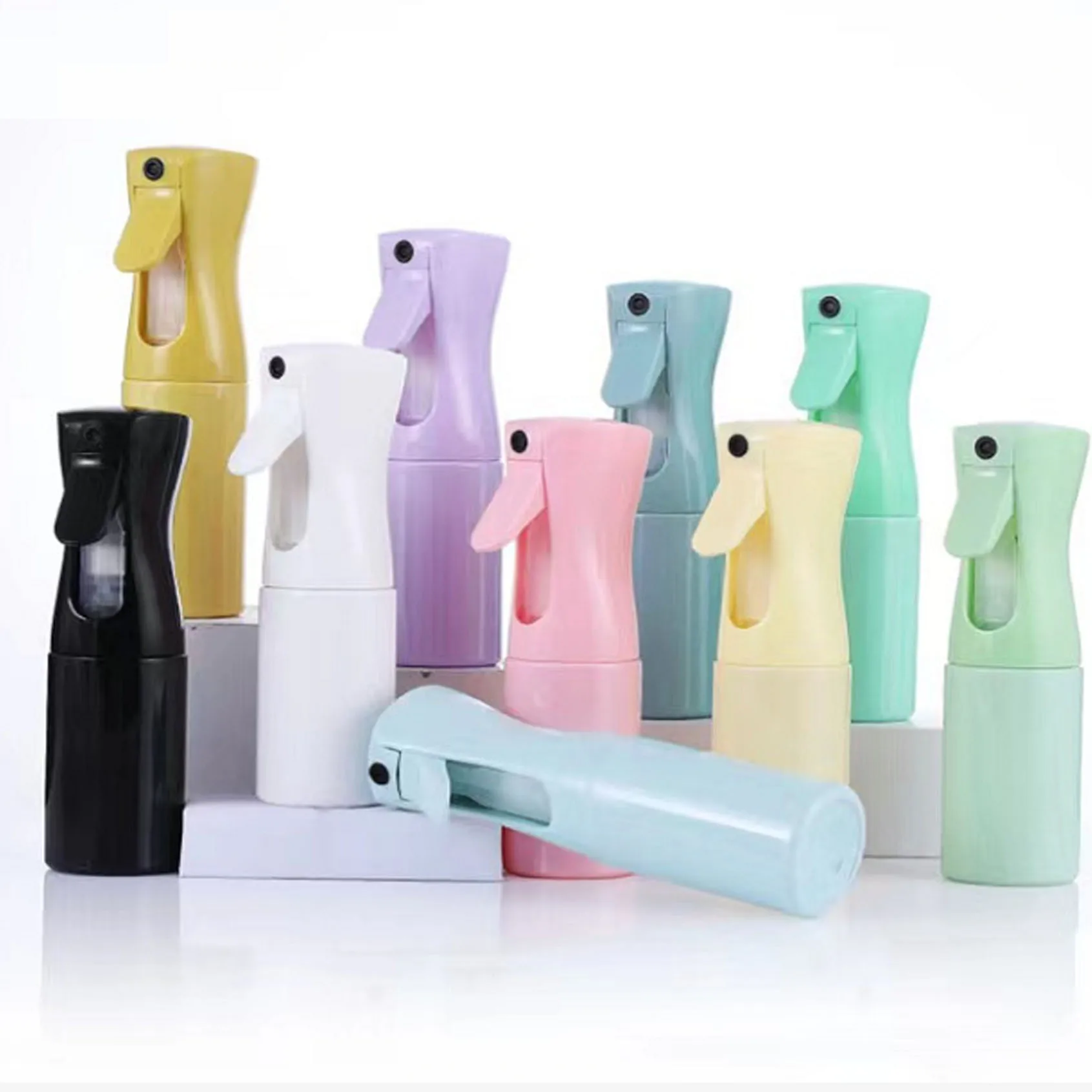 200ml Holland Salon Barber Tool Design Strip Pattern Solid Color Fine Plastic Continuous Misty Hair Spray Bottle