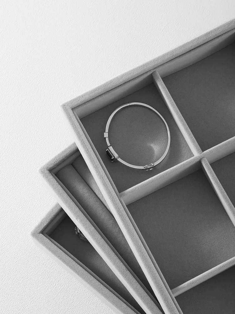 Jinsky Jewellery Display Trays For Ring Necklace Earring Holder Organizer Custom Stackable Jewelry Tray
