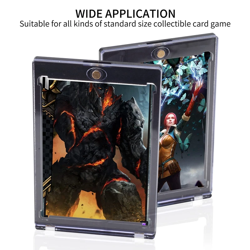 Sports Baseball Toploaders 35 Pt Hard Cards Sleeves Case 5 Ct Magnetic Card Holders For Trading Cards