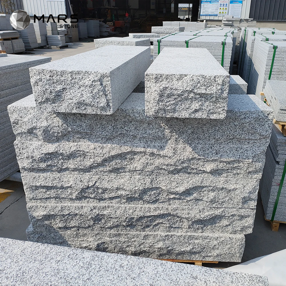 Wholesale Factory Price Silver Grey Granite HB-G602 Flooring Tiles Natural finished Curbstones Pavers for Project