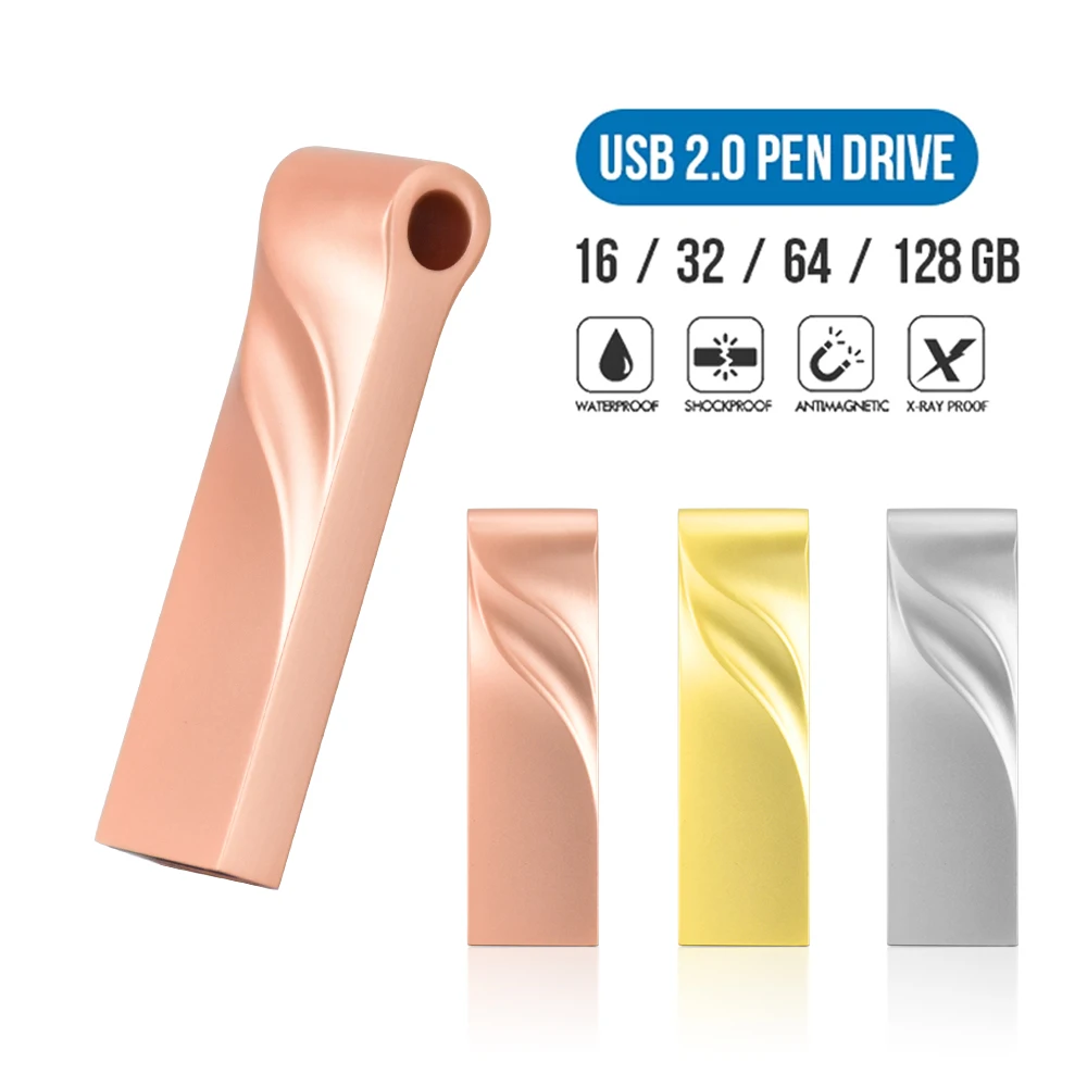 Wholesale Price 128gb 8GB Free Logo Pendrive Flash 64gb 32GB Promotion Mini Custom 3.0 Metal 1TB USB Flash Drive