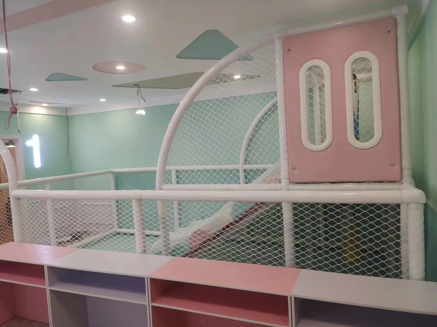 10 sqm Sweet style indoor and outdoor commercial slides  soft play equipment kids indoor playground for children