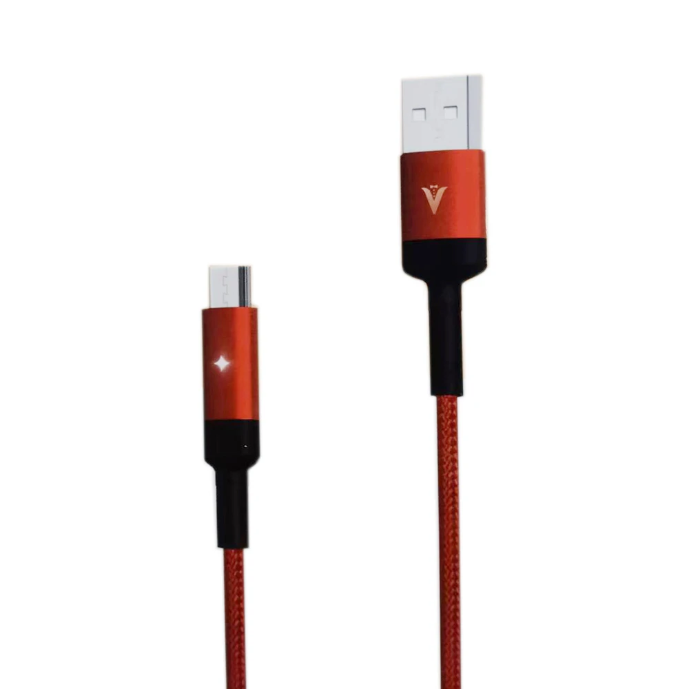 Wholesale USB charging cable V03 fast charge data cables 2.4A Led APO(Automatic Power Off) phone charger usb