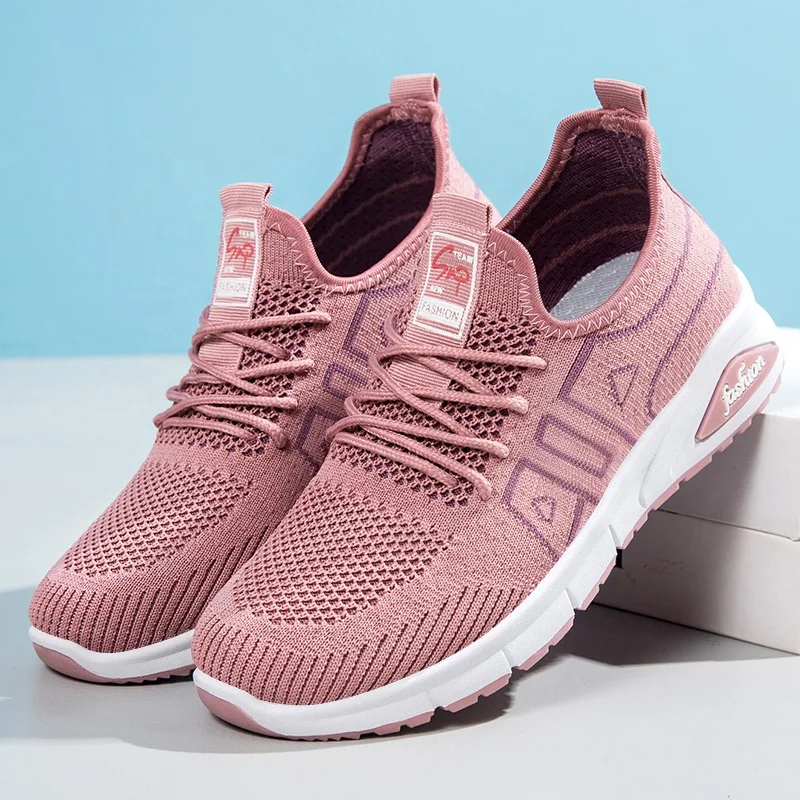 Кроссовки женские на шнуровке, легкие теннисные туфли, Спортивная разноцветная обувь