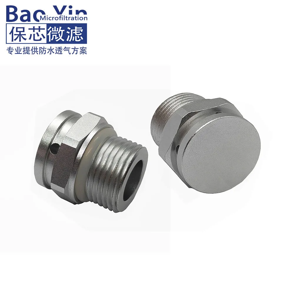 Metal Vent Plug M20*1.5 screw-in protective vent with e-PTFE waterproof membrane inserted breather vent
