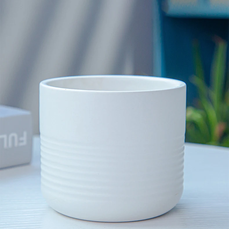 Настольная лампа в поперечную полоску дизайн керамический цветочный горшок для суккулентов