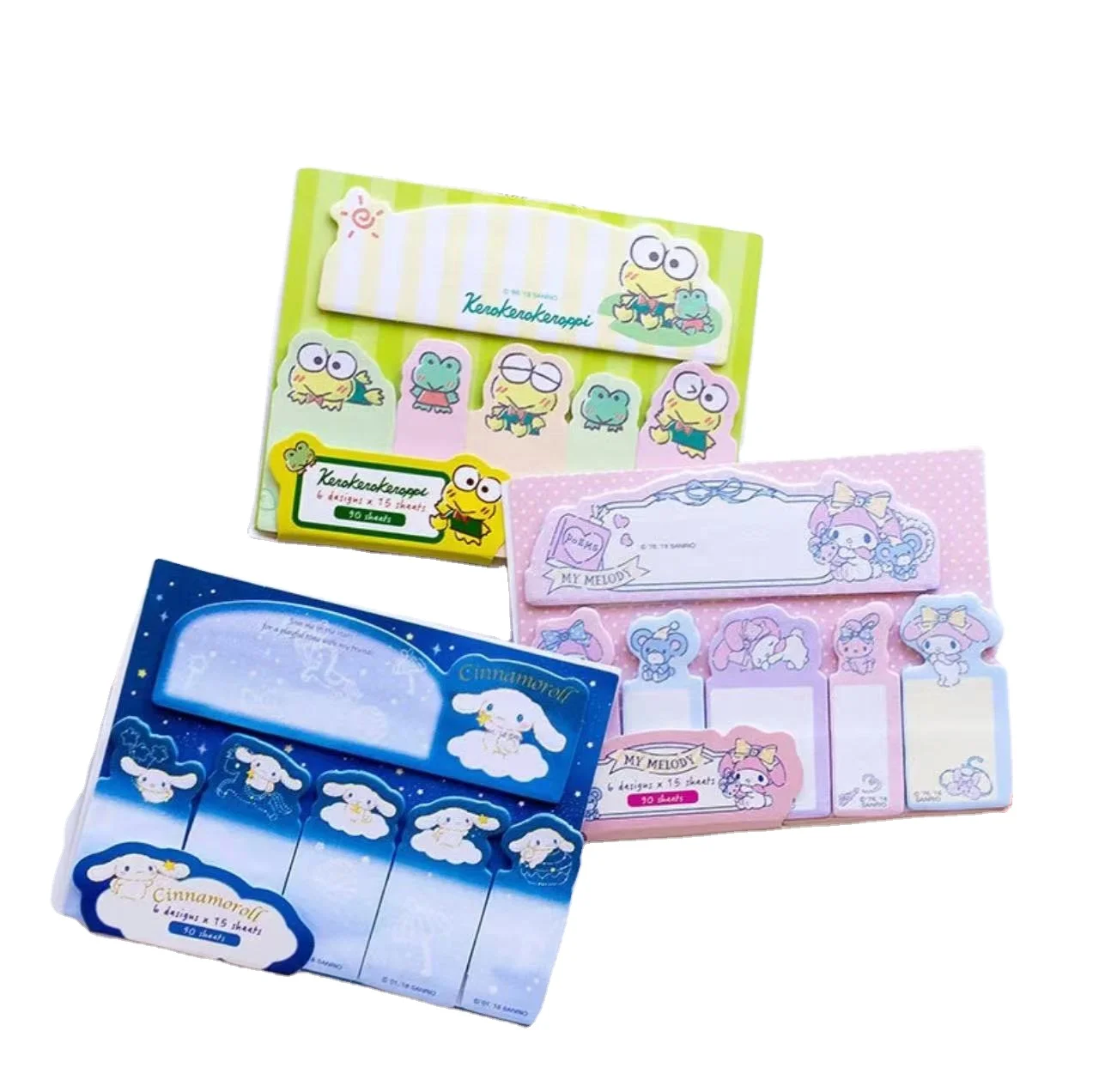 DHF519 оптовая продажа листы Sanrio90 Cinnamoroll блокнот для заметок канцелярские товары школы офиса индекс закладки N-time