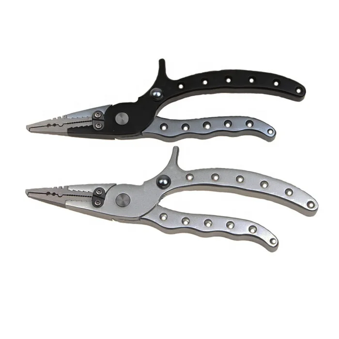 Anti-rust and anti-corrosion seawater fishing tackle accessories fish clip multifunctional aluminum fishing pliers