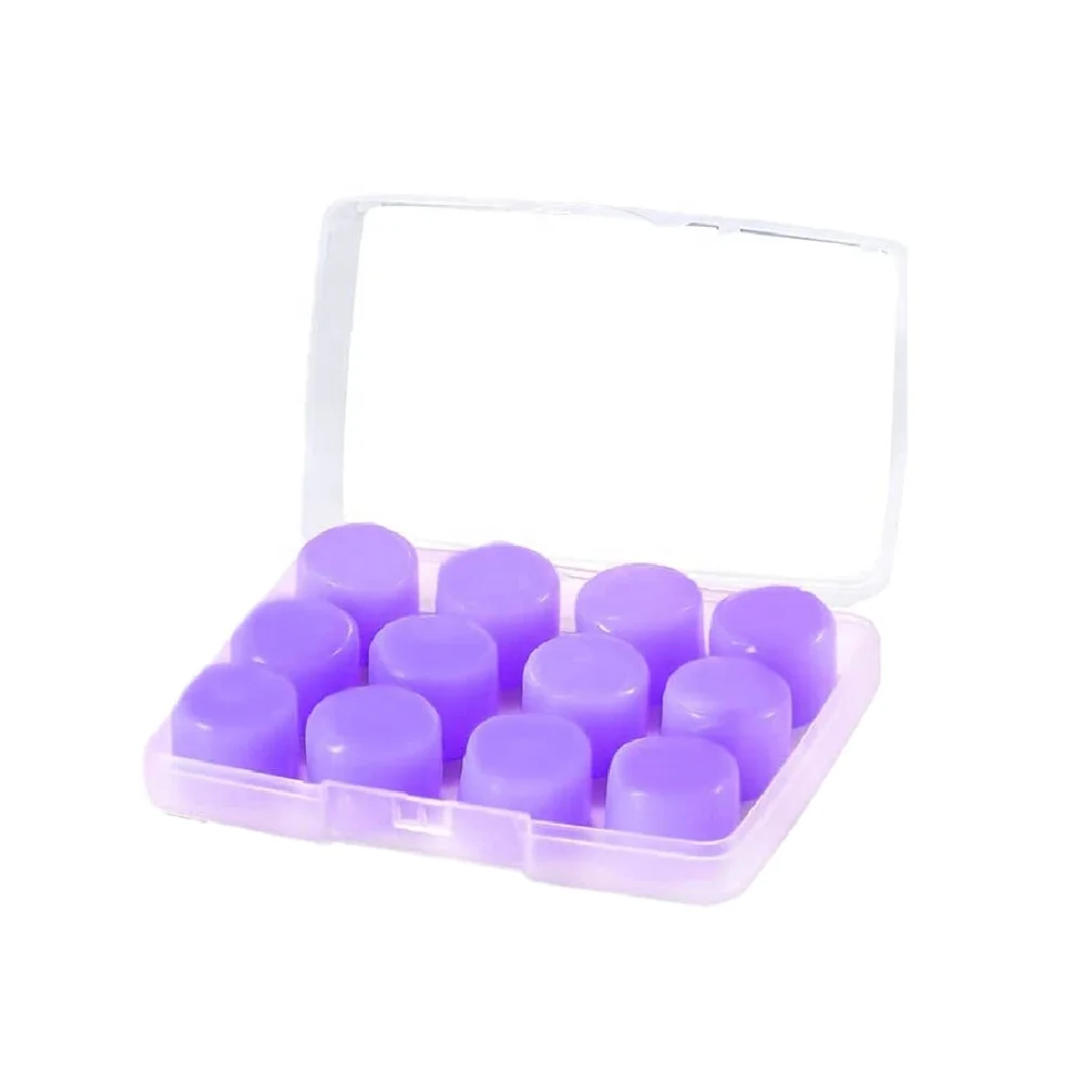 6 pairs Soft Silicone Earplugs Premium silicon Ear Plugs Protection from Water and
