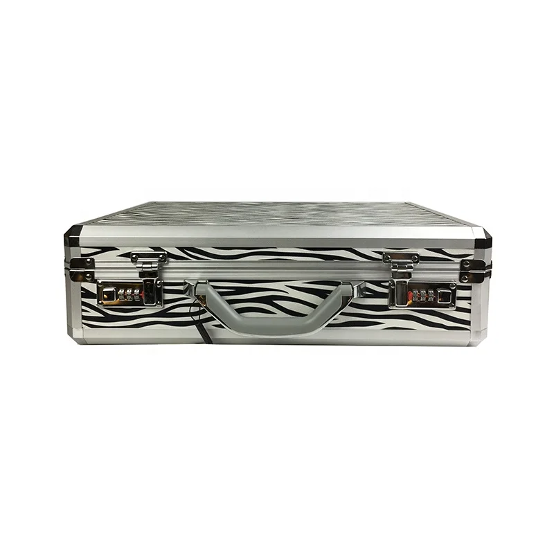 
Aluminum Carry Case With Compartment Custom Business Unisex Hard Shell Briefcase 