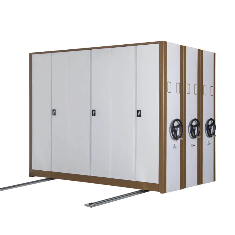 
Library furniture archive file compactor mobile shelving system 