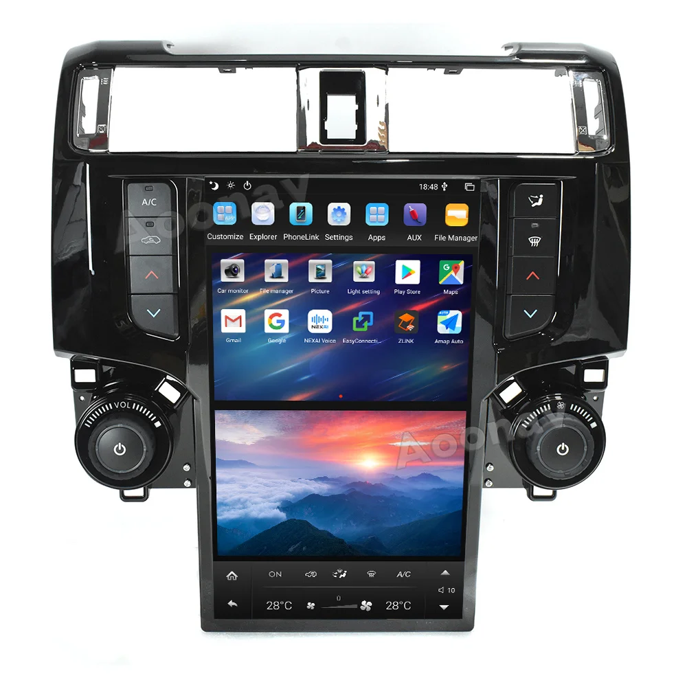 13.6 inch Android Screen Car Radio For Toyota 4Runner  2011 2012 2013 2014 2015 2019 Multimedia Unit autoradio Stereo receiver