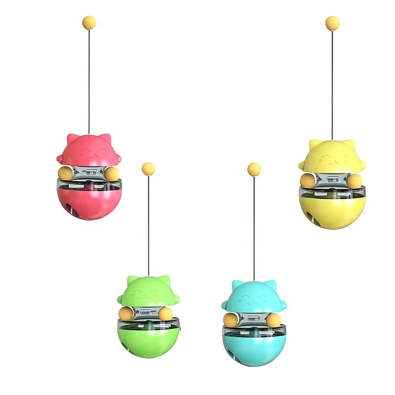 Unique Cat Interactive Funny Cat Stick  Toy Food Leakage Cat Toy