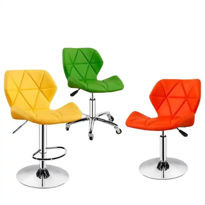 Bar Chair Juego Bancos Benches Swivel Adjustable Height Stool for Restaurants and Ice Cream Parlors