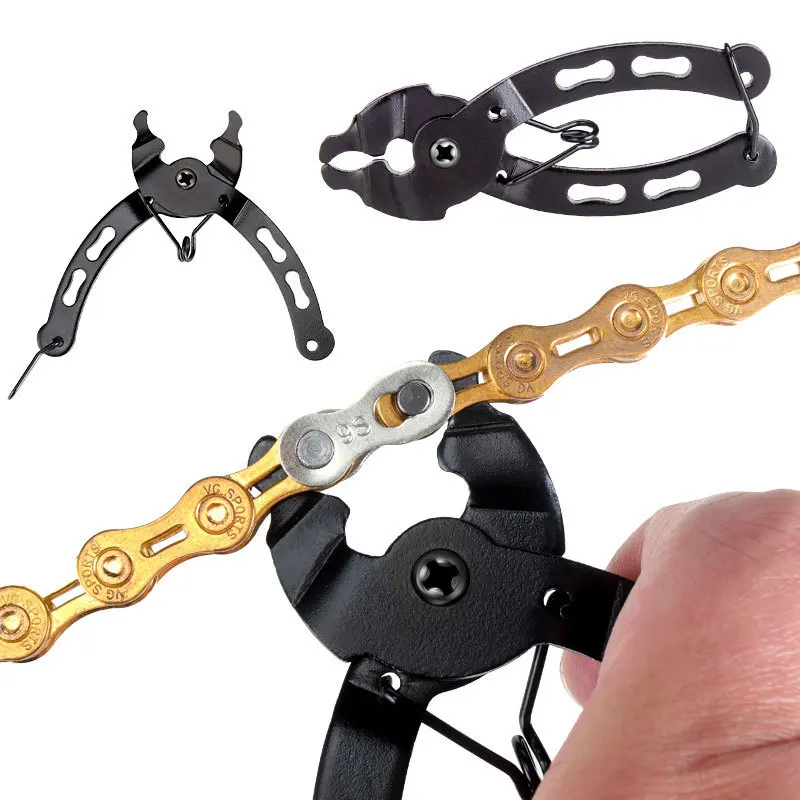 Bike chain magic clasp Pliers mountain bike quick release remove installation wrench