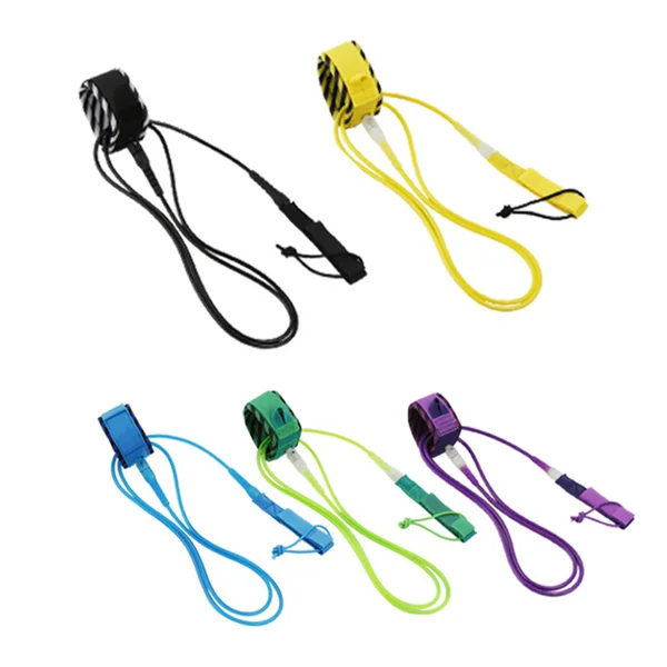 Surfing Ankle Rope 360 Degrees Rotation Skin-friendly Surfing Supplies Paddle Board Surfboard Leg Leash for Sea