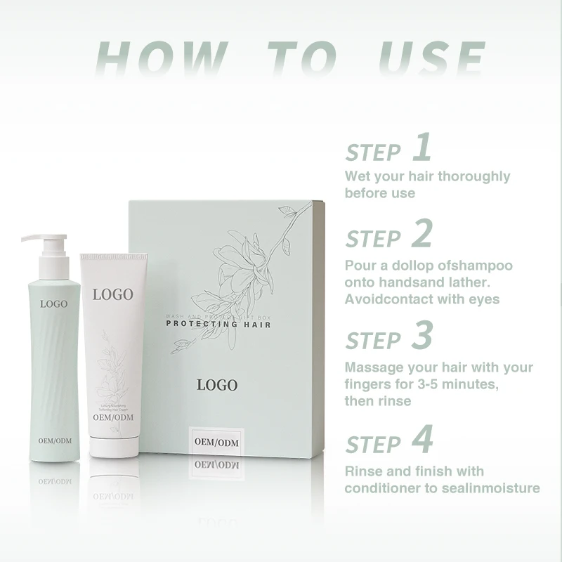 Diwei 280ML Hair Shampoo and Conditioner Set Keratin Hair Care Shampoo for Hair Salon Hot Sell Conditioner Factory