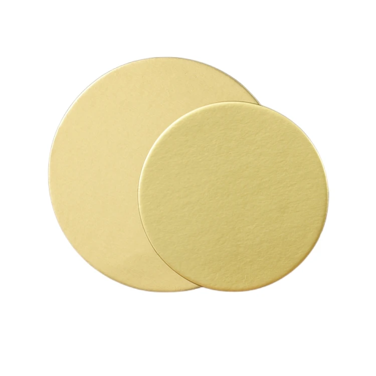 Wholesaler 6/7/8/9/10 Inch Gold Cake Boards Round Base Food Grade Cardboard Cake Plate For Birthday Wedding Parties