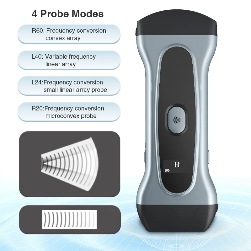 Yonker wifi wireless mini Double probe cow pet Vet handheld pregnancy scanner portable ultrasound machine veterinary for animals