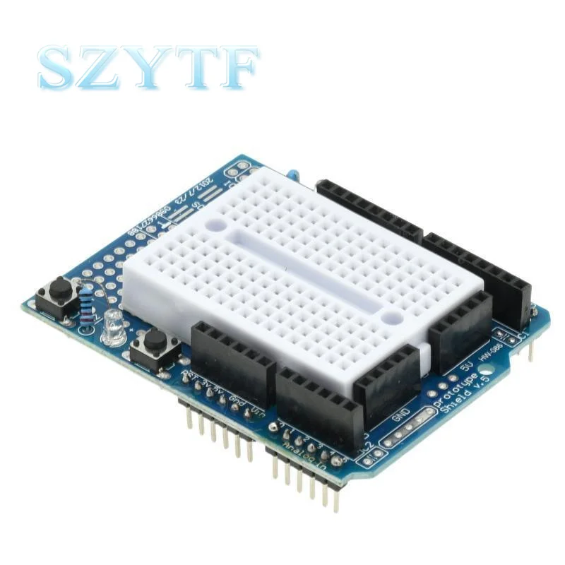 Smart Electronics UNO Proto Shield Prototype Expansion Board With SYB-170 Mini Breadboard Based For Arduino UNO ProtoShield DIY