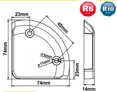 cheap price 12V 24V EMC LED lorry van truck Forklift  rear Lift Flashing  Warning  Signal marker Mining lamp Lights  for trucks