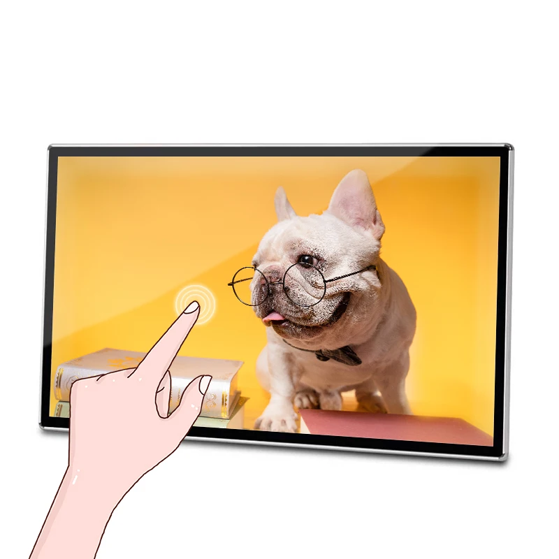 Ultra Thin High Resolution Wifi Wall Mounted Touch Screen Smart Digital Picture Frame For Sale