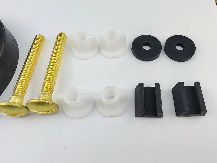 Toilet tank to bowl with screw brass Rubber Accessary Kits