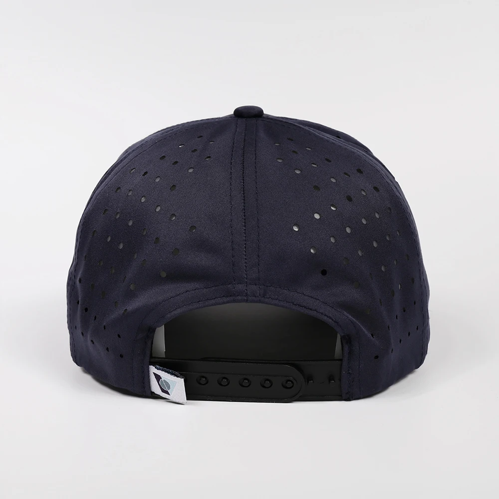 Бейсболка Gorras с 6 панелями и отверстием для лазерной резки бейсбольная кепка гольфа водонепроницаемая Перфорированная резиновая шляпа логотипом персиковая