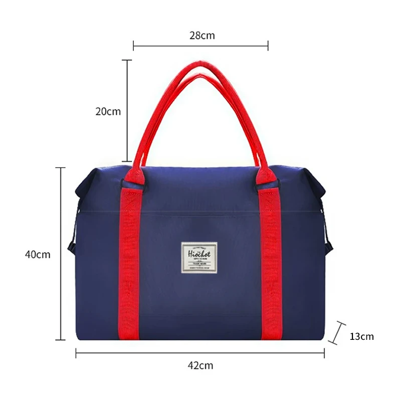 Large Capacity Sport Oxford Portable Travel Duffel bag Fashion Waterproof Outdoor Women Weekend Shoulder Tote bag
