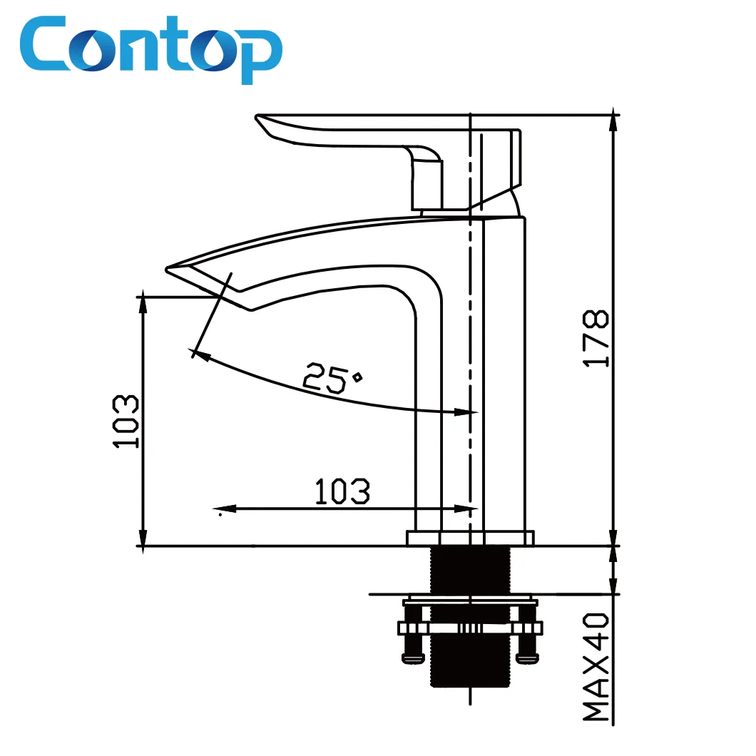Hot Sale New Design Brass Basin Faucet Bathroom Lavatory Kitchen Sink Faucet