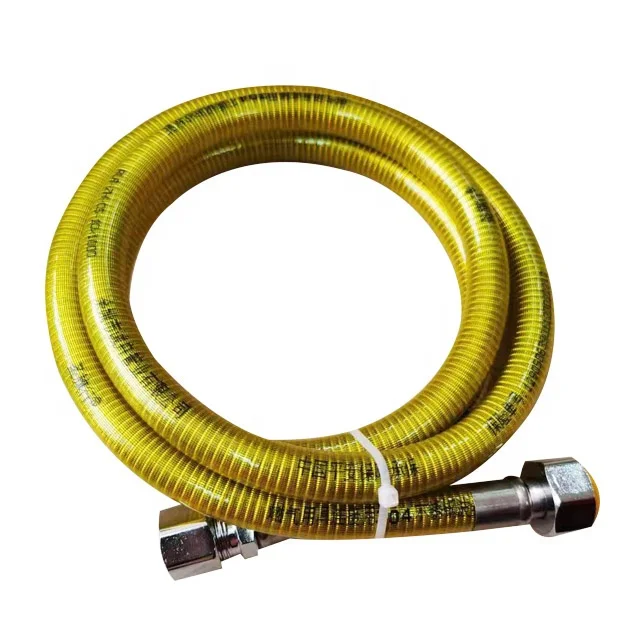 
Factory direct sale pvc flexible natural stainless steel gas hose  (1600234574360)