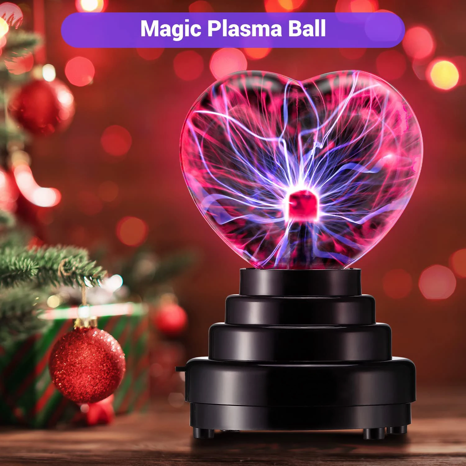Shake sound popular love plasma ball electrostatic ball glow magic lightning ball electric light ion generator