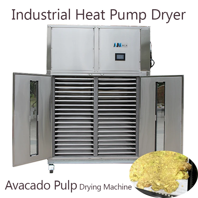 Industrial 500Kg Yam Heat Pump Food Dehydrator Carrot Apricot Sweet Potato Avacado Pulp Drying Dryer Machine