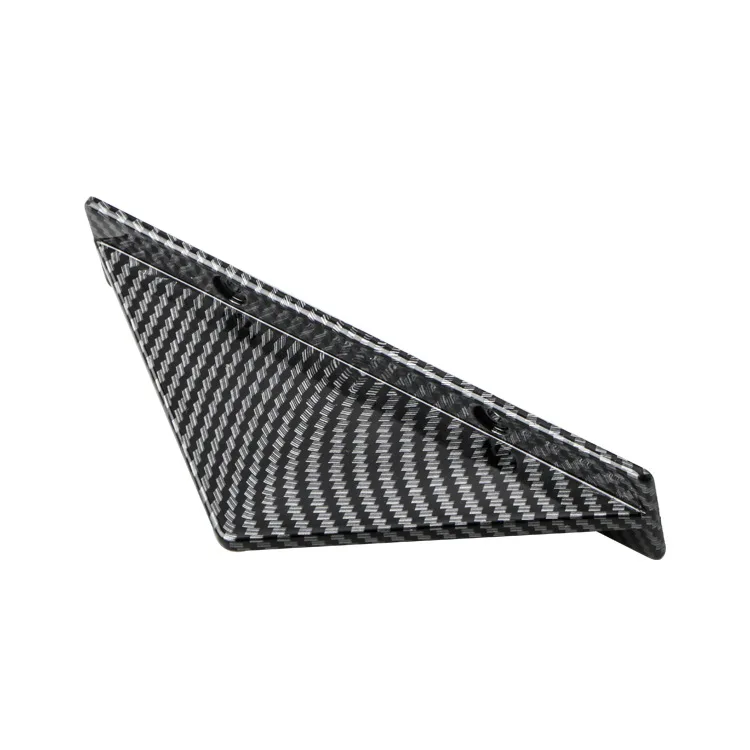 4pcs Universal Carbon Fiber Car Modified Rear Bumper Diffuser Triangle Spoiler Automobile Back Bumper Spoiler Splitter