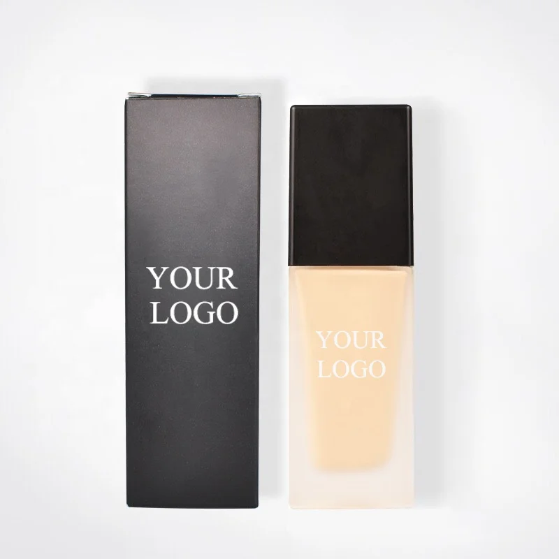 Waterproof 10 Colors Liquid Foundation For Dark Skin Makeup Private Label