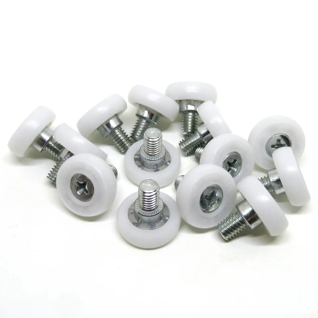 24mm 26mm Drawer Slide Roller Drawer Replacement Wheels Plastic Pulley Bearing Small Pulley for Furniture Cabinet Cash Counters