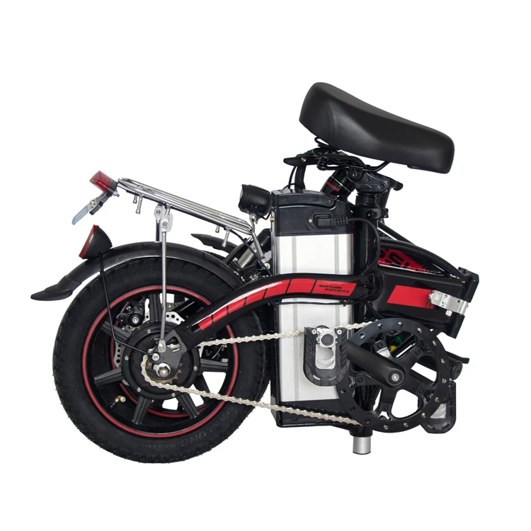 hot sale foldable mountain motorbike 14inch electric bicycle e bike hot sale full suspension folding e bike