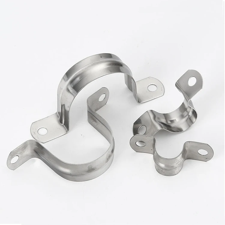 U Type Clamp Pipe Clip With Two Hole U Shaped Saddle Clamp Double Hole Saddle Clamp