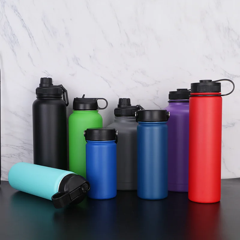 Hot Sale 18/8 Stainless Steel Wide Mouth Sport Thermos Flask Vacuum Insulated Sport Water Bottle