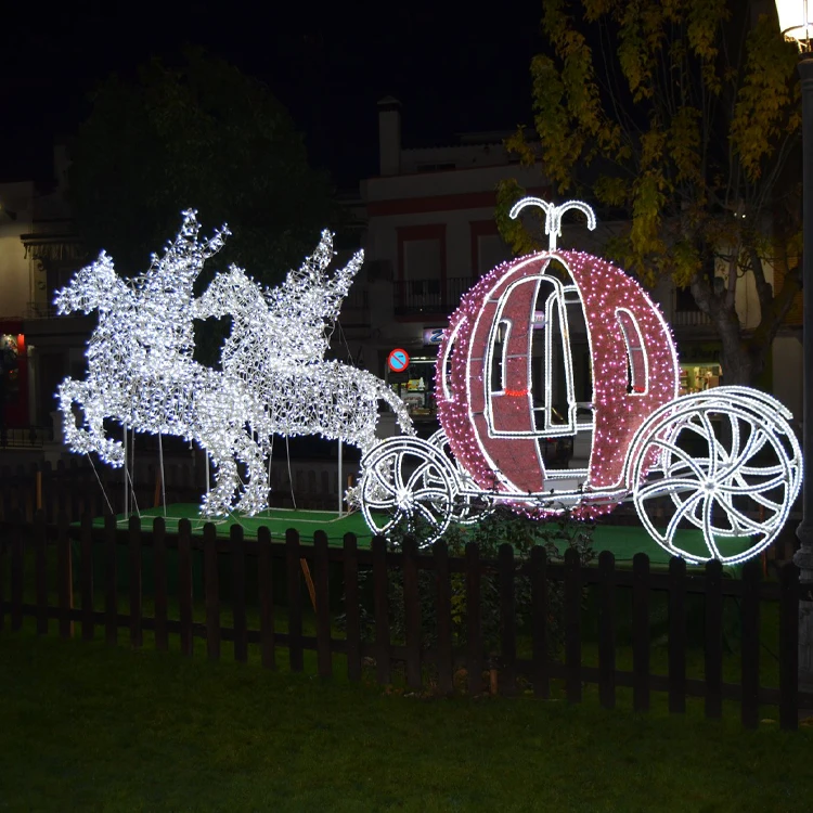 Outdoor 3D Train lighted Commercial display large motif lights LED Train for Christmas  New Year