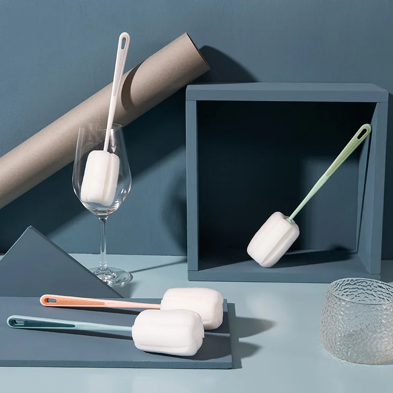 Cup brush Cup cleaner Cup cleaner long handle milk bottle brush No dead spots remove tea sponge brush