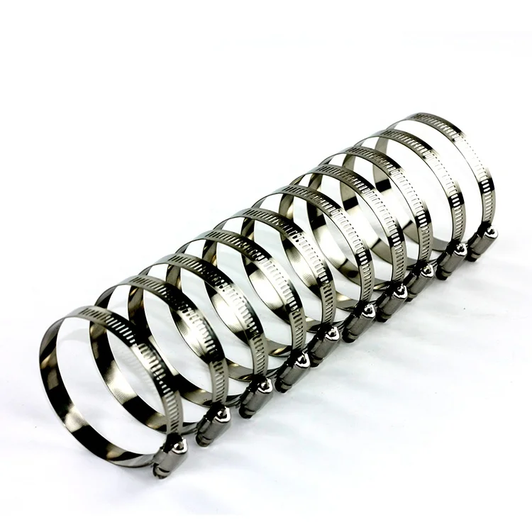 Китайский агент по оптовой цене, Серебряные Зажимы для шлангов из нержавеющей стали 304