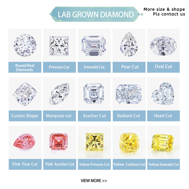 Бриллианты выращенные в лаборатории 0.4ct 0.5ct 1ct 1.5ct 2ct DE Vvs IGI сертификат алмазные Hpht Cvd лабораторные бриллианты