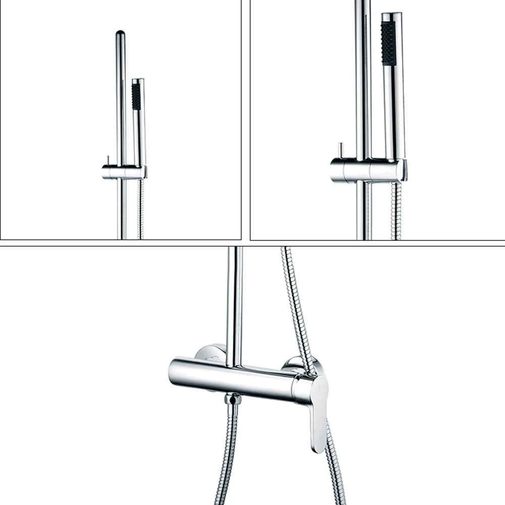 TIEMA wall mounted shower set stainless steel mixer shower bathroom