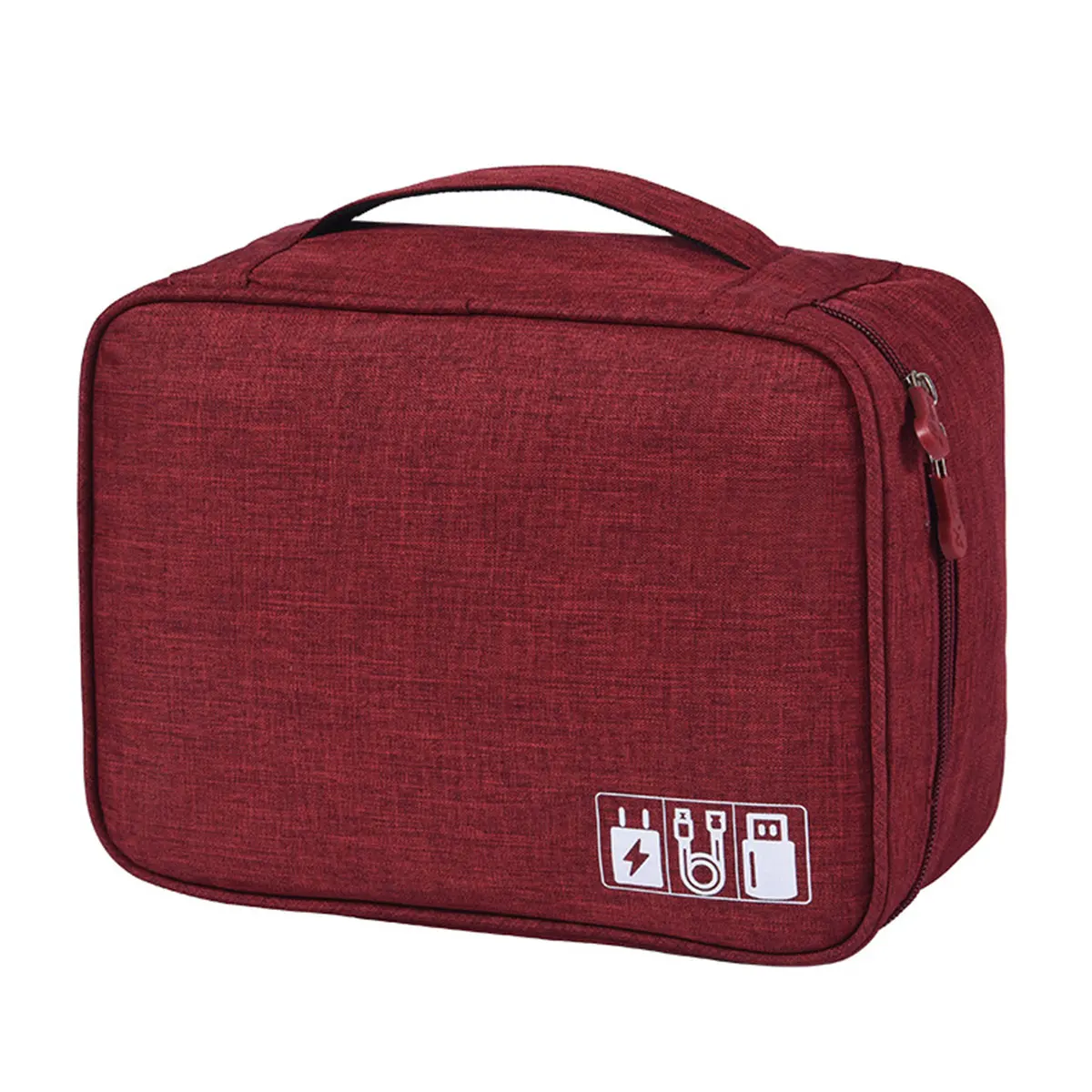 GAODA Customized Logo & text Travel digital bag cable charger organizer classification separated storage travel accessories